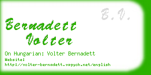 bernadett volter business card